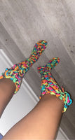 Crochet Knee High Socks
